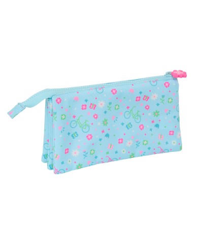 Astuccio Scuola Safta Bicicleta Azzurro 22 x 12 x 3 cm