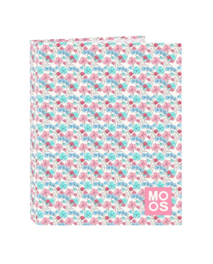 Raccoglitore ad anelli Moos Flores Multicolore A4 26.5 x 33 x 4 cm Raccoglitore ad anelli Moos Flores Multicolore A4 26.5 x 33 x 4 cm