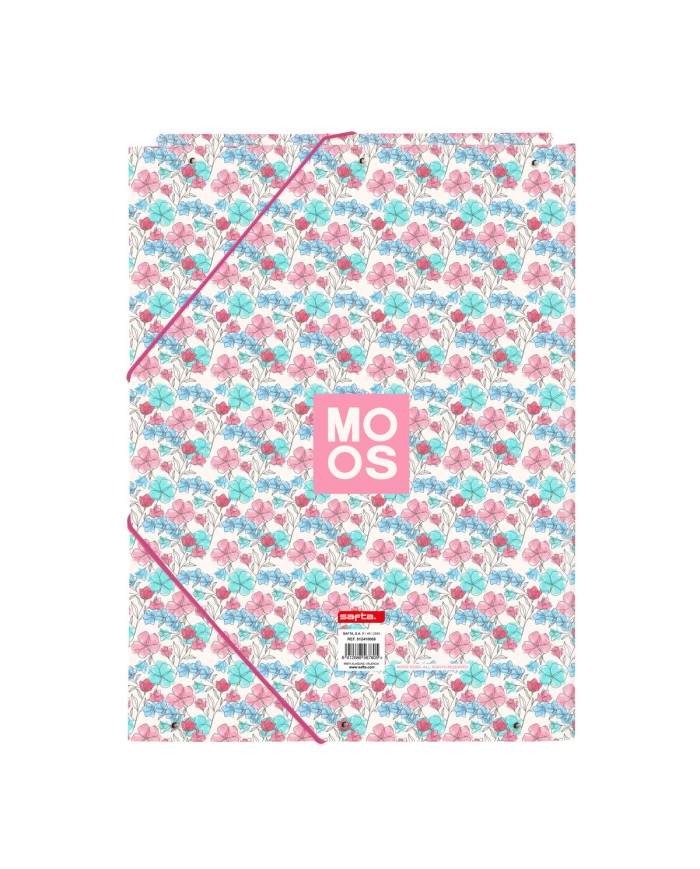 Raccoglitore ad anelli Moos Flores Multicolore A4 26 x 33.5 x 2.5 cm Raccoglitore ad anelli Moos Flores Multicolore A4 26 x 33.5 x 2.5 cm