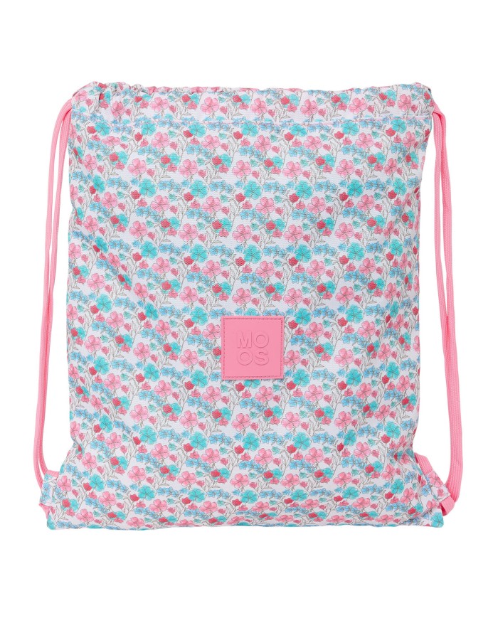 Zainetto con Cordini Moos Flores Multicolore 35 x 40 x 1 cm