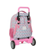 Trolley per la Scuola Moos Flores Multicolore 33 x 45 x 22 cm