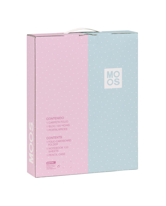 Set di Cancelleria Moos Flores 28 x 35 x 6 cm 3 Pezzi