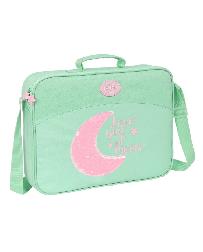 Borsa per la scuola BlackFit8 Moon Verde 38 x 28 x 6 cm Borsa per la scuola BlackFit8 Moon Verde 38 x 28 x 6 cm
