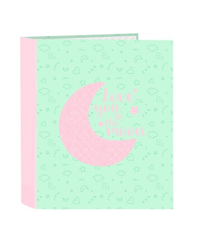 Raccoglitore ad anelli BlackFit8 Moon Verde A4 27 x 33 x 6 cm