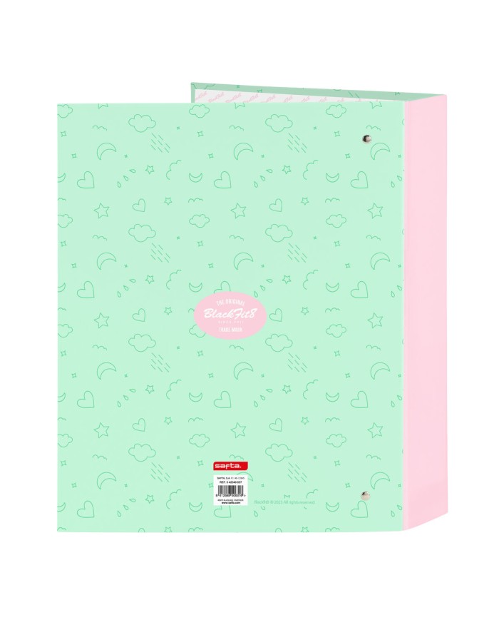 Raccoglitore ad anelli BlackFit8 Moon Verde A4 27 x 33 x 6 cm