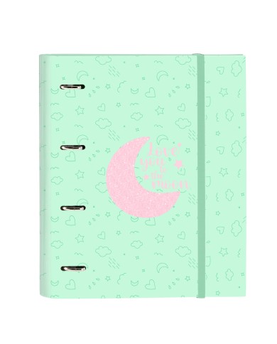 Raccoglitore ad anelli BlackFit8 Moon Verde 27 x 32 x 3.5 cm