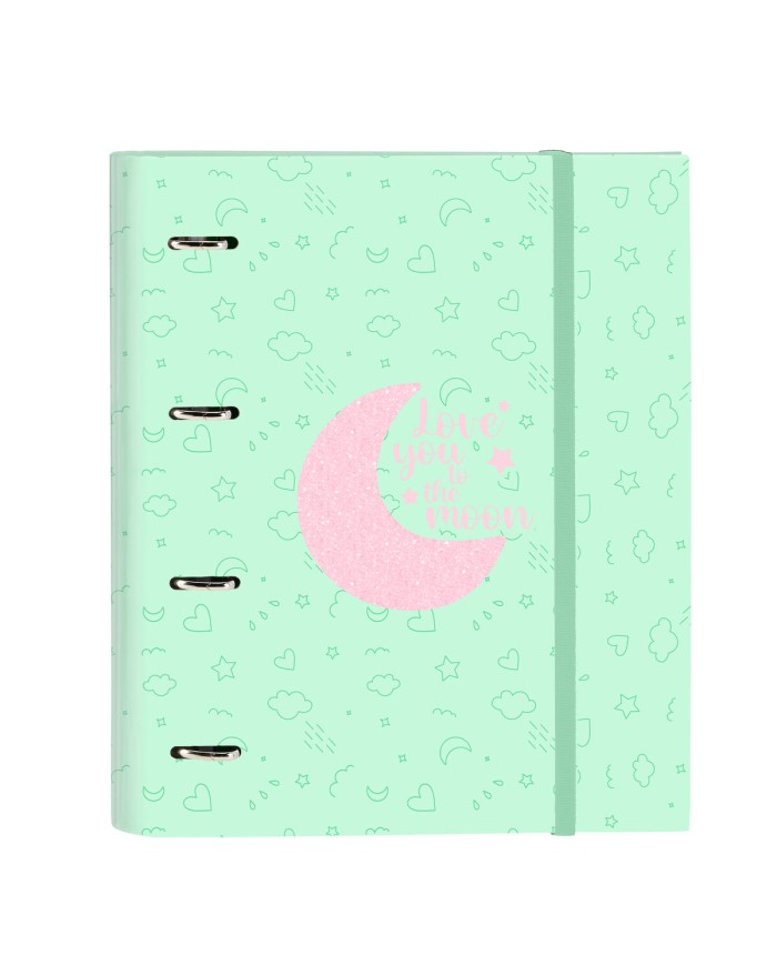 Raccoglitore ad anelli BlackFit8 Moon Verde 27 x 32 x 3.5 cm Raccoglitore ad anelli BlackFit8 Moon Verde 27 x 32 x 3.5 cm