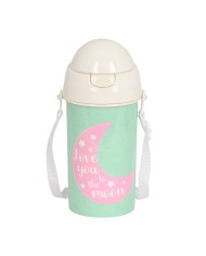 Bottiglia d'acqua BlackFit8 Moon Verde PVC 500 ml