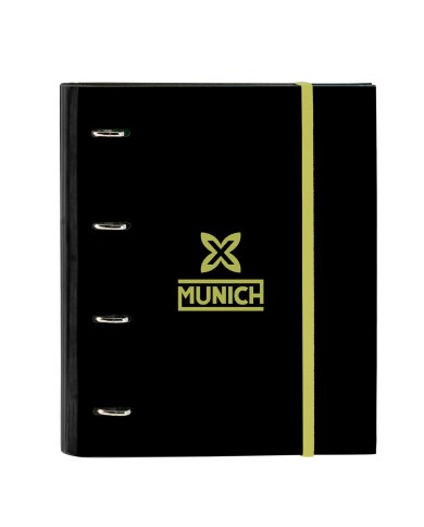 Raccoglitore ad anelli Munich Beat Nero 27 x 32 x 3.5 cm