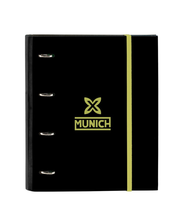 Raccoglitore ad anelli Munich Beat Nero 27 x 32 x 3.5 cm