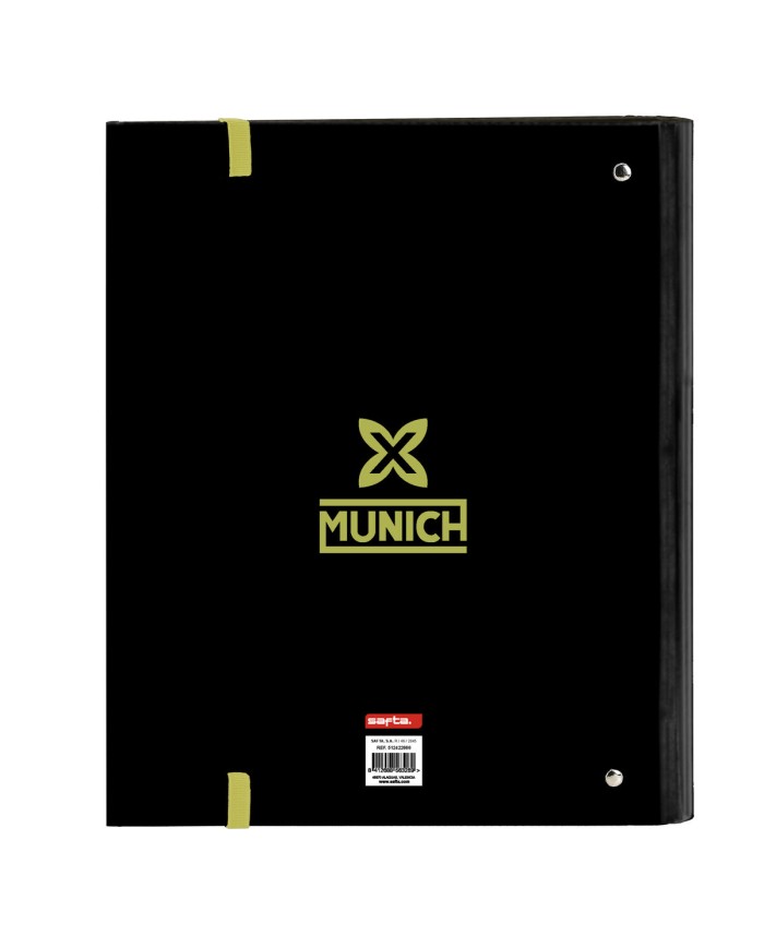 Raccoglitore ad anelli Munich Beat Nero 27 x 32 x 3.5 cm