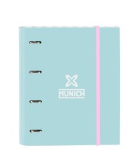 Raccoglitore ad anelli Munich Heaven Blu cielo A4 27 x 33 x 6 cm
