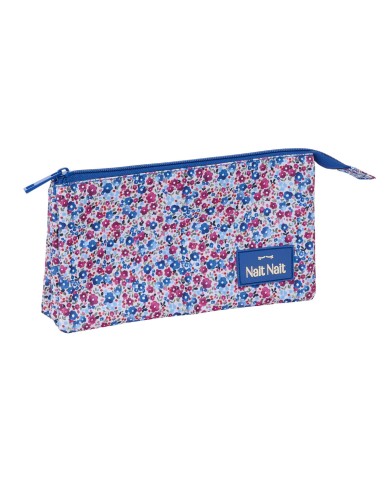 Necessaire Nait Nait Flores coimbra azul Azzurro 22 x 12 x 3 cm