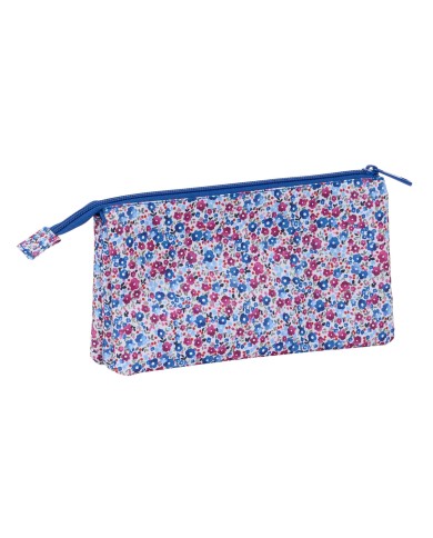 Necessaire Nait Nait Flores coimbra azul Azzurro 22 x 12 x 3 cm