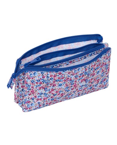 Necessaire Nait Nait Flores coimbra azul Azzurro 22 x 12 x 3 cm