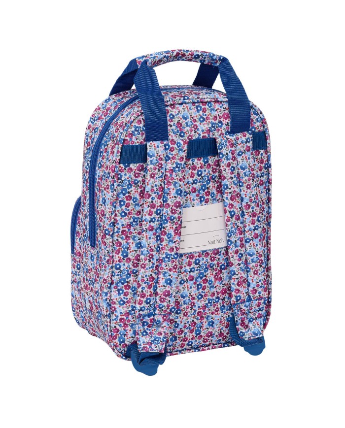 Zaino Scuola Nait Nait Flores coimbra azul Azzurro 20 x 28 x 8 cm Zaino Scuola Nait Nait Flores coimbra azul Azzurro 20 x 28 x 8 cm