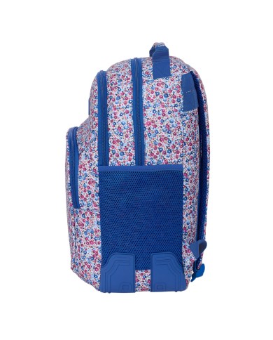 Zaino Scuola Nait Nait Flores coimbra azul Azzurro 32 x 42 x 15 cm