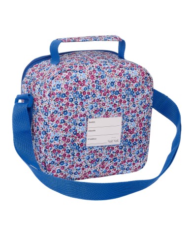 Portamerenda Termico Nait Nait Flores coimbra azul Azzurro 20 x 20 x 15 cm