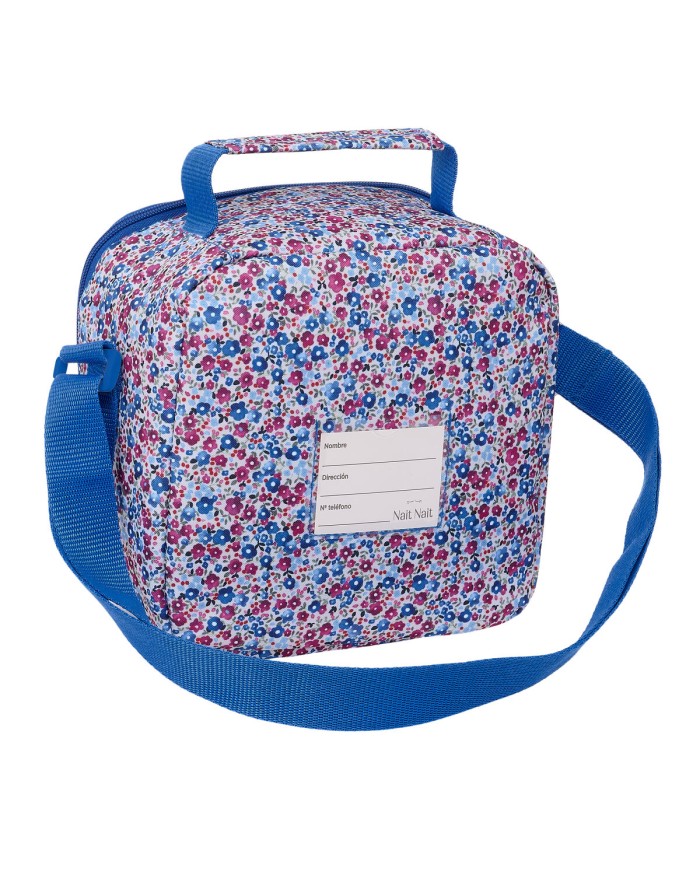Portamerenda Termico Nait Nait Flores coimbra azul Azzurro 20 x 20 x 15 cm
