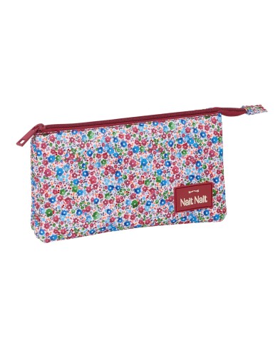Necessaire Nait Nait Flores coimbra burdeos Bordeaux 22 x 12 x 3 cm