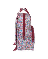 Zaino Scuola Nait Nait Flores coimbra burdeos Bordeaux 20 x 28 x 8 cm