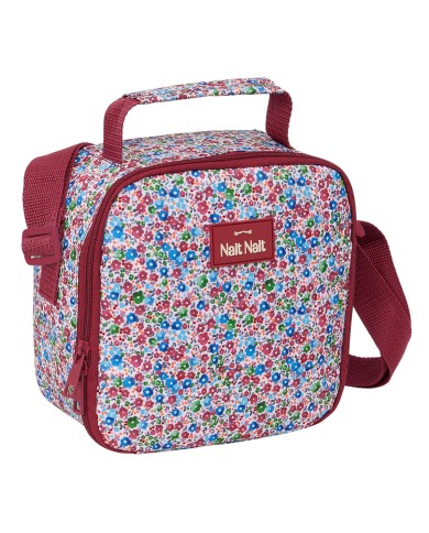 Portamerenda Termico Nait Nait Flores coimbra burdeos Bordeaux 20 x 20 x 15 cm