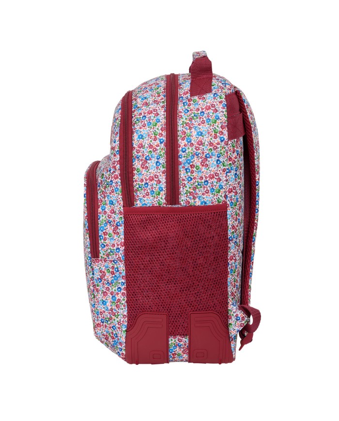 Zaino Scuola Nait Nait Flowers Bordeaux 32 x 42 x 15 cm Zaino Scuola Nait Nait Flowers Bordeaux 32 x 42 x 15 cm