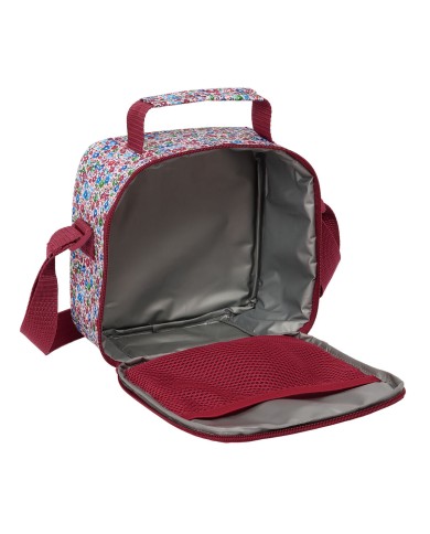 Portamerenda Termico Nait Nait Flores coimbra burdeos Bordeaux 20 x 20 x 15 cm