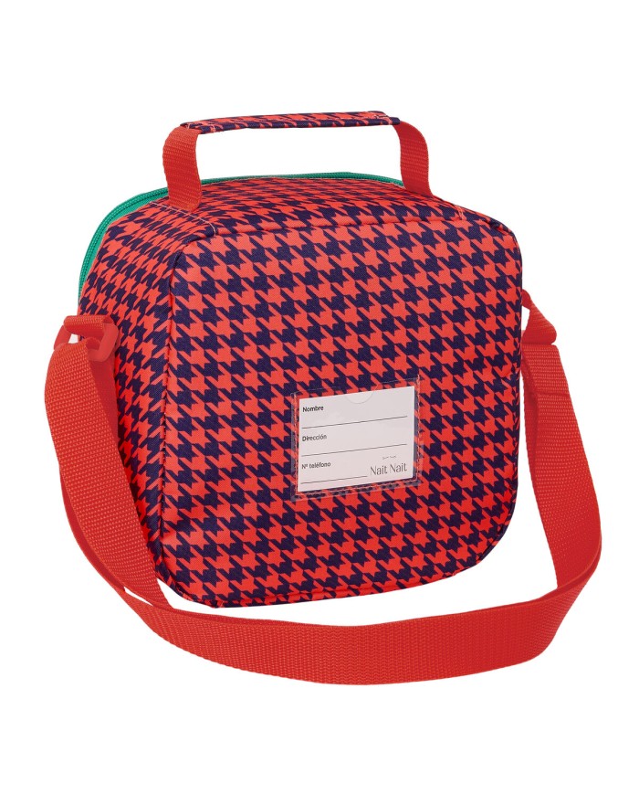 Portamerenda Termico Nait Nait Pata de gallo coral Corallo 20 x 20 x 15 cm