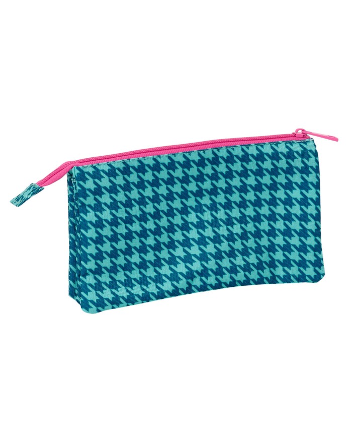 Necessaire Nait Nait Pata de gallo verde Verde 22 x 12 x 3 cm Necessaire Nait Nait Pata de gallo verde Verde 22 x 12 x 3 cm