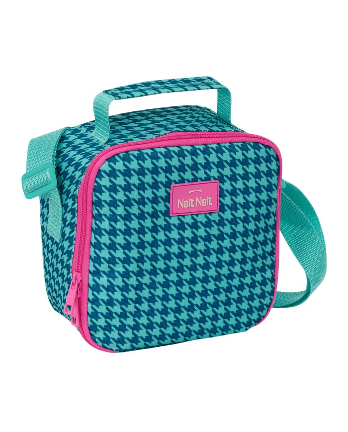 Portamerenda Termico Nait Nait Pata de gallo verde Verde 20 x 20 x 15 cm Portamerenda Termico Nait Nait Pata de gallo verde Verde 20 x 20 x 15 cm