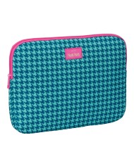 Zaino per Portatile Nait Nait Pata de gallo verde Verde 31 x 41 x 16 cm Zaino per Portatile Nait Nait Pata de gallo verde Verde 31 x 41 x 16 cm