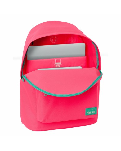 Zaino per Portatile Nait Nait Fluor Rosa 31 x 41 x 16 cm Zaino per Portatile Nait Nait Fluor Rosa 31 x 41 x 16 cm