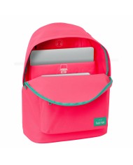 Zaino per Portatile Nait Nait Fluor Rosa 31 x 41 x 16 cm Zaino per Portatile Nait Nait Fluor Rosa 31 x 41 x 16 cm