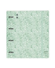 Raccoglitore ad anelli Safta Light green flowers