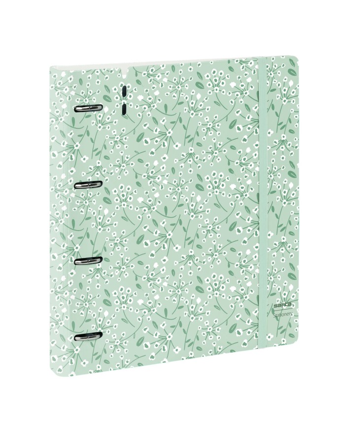 Raccoglitore ad anelli Safta Light green flowers