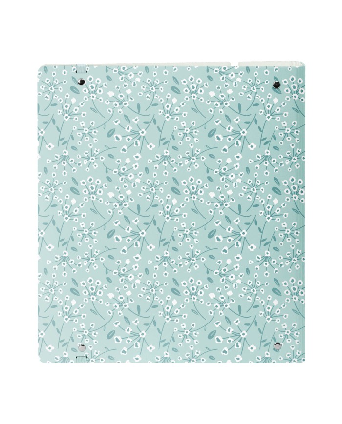 Raccoglitore ad anelli Safta Light blue flowers