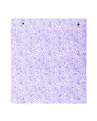 Raccoglitore ad anelli Safta Light purple flowers Viola 27 X 32 X 4 cm Raccoglitore ad anelli Safta Light purple flowers Viola 27 X 32 X 4 cm