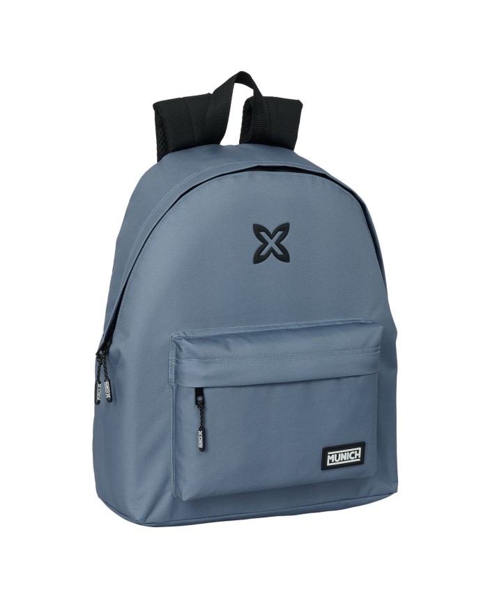 Zaino Scuola Munich Gris Grigio 33 x 42 x 15 cm Zaino Scuola Munich Gris Grigio 33 x 42 x 15 cm