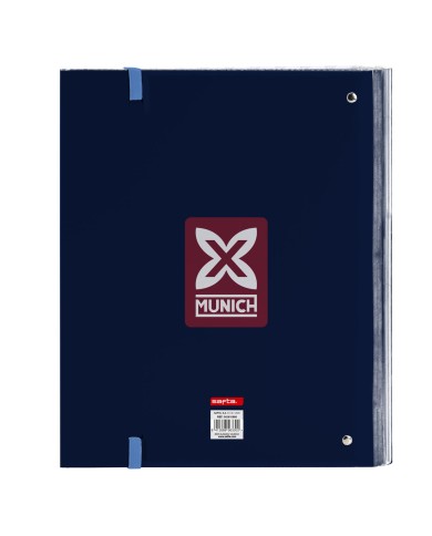 Raccoglitore ad anelli Munich Royal Azzurro 27 x 32 x 3.5 cm