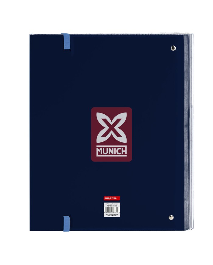 Raccoglitore ad anelli Munich Royal Azzurro 27 x 32 x 3.5 cm