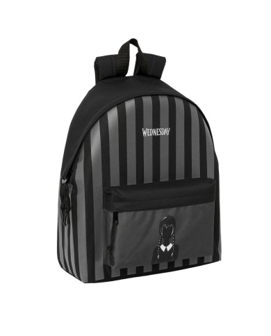 Zaino Scuola Wednesday Nero 33 x 42 x 15 cm Zaino Scuola Wednesday Nero 33 x 42 x 15 cm