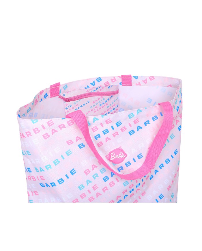 Borsa Donna Barbie Logomania Rosa chiaro 50 x 45 x 10 cm
