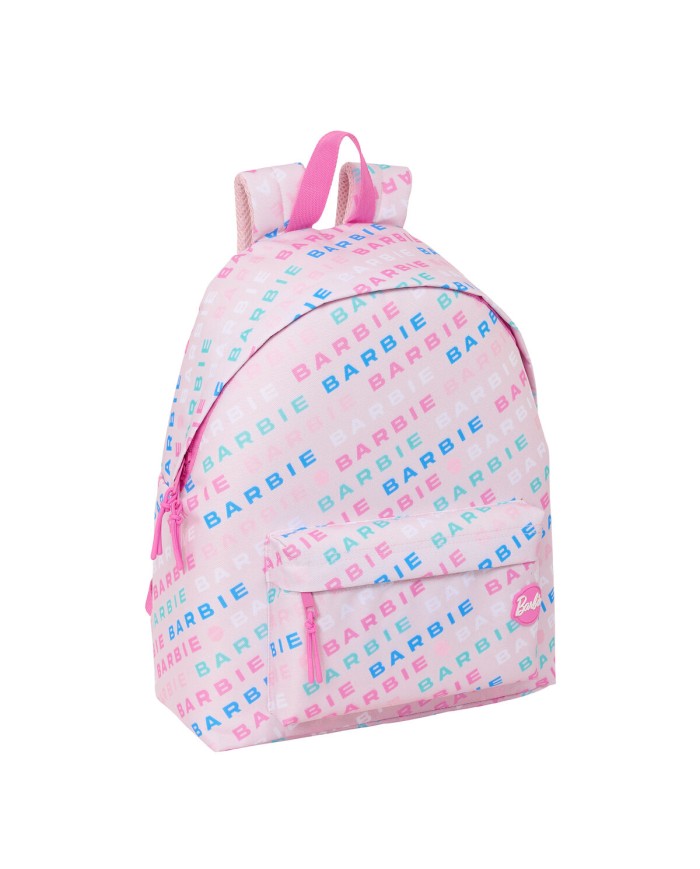 Zaino Scuola Barbie Logomania Rosa chiaro 33 x 42 x 15 cm Zaino Scuola Barbie Logomania Rosa chiaro 33 x 42 x 15 cm