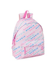 Zaino Scuola Barbie Logomania Rosa chiaro 33 x 42 x 15 cm Zaino Scuola Barbie Logomania Rosa chiaro 33 x 42 x 15 cm