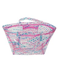 Borsa Donna Barbie Logomania Trasparente Rosa chiaro 54 x 35 x 17 cm