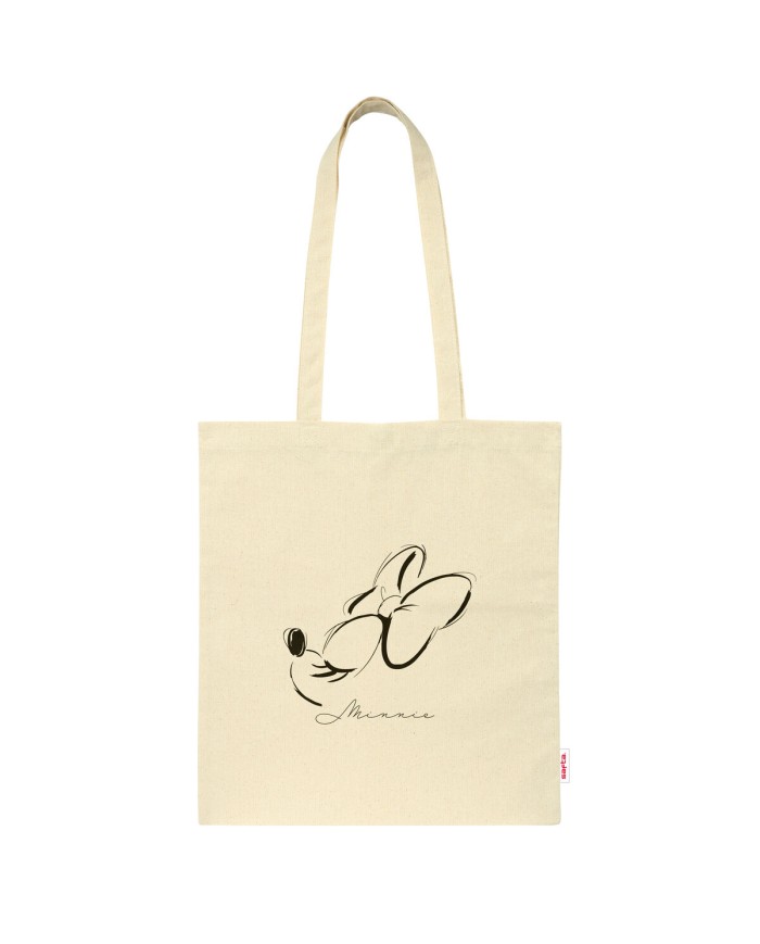 Borsa di stoffa Minnie Mouse Natural Beige