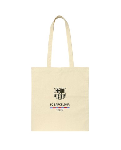 Borsa F.C. Barcelona Beige Cotone Borsa F.C. Barcelona Beige Cotone
