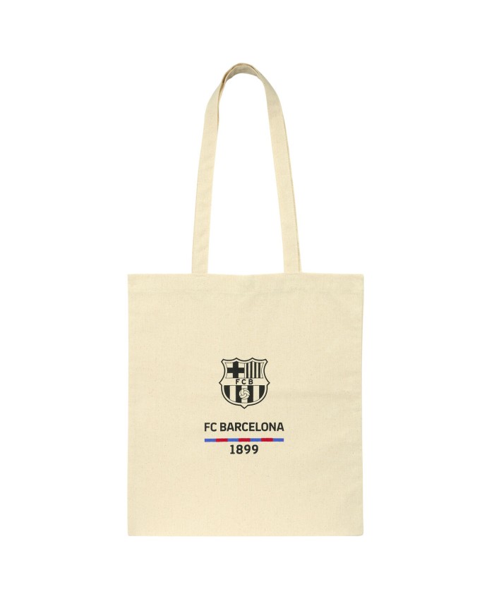 Borsa F.C. Barcelona Beige Cotone Borsa F.C. Barcelona Beige Cotone