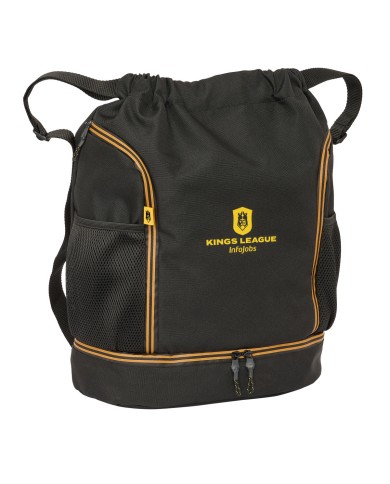 Zainetto con Cordini Kings League Nero 35 x 40 x 1 cm